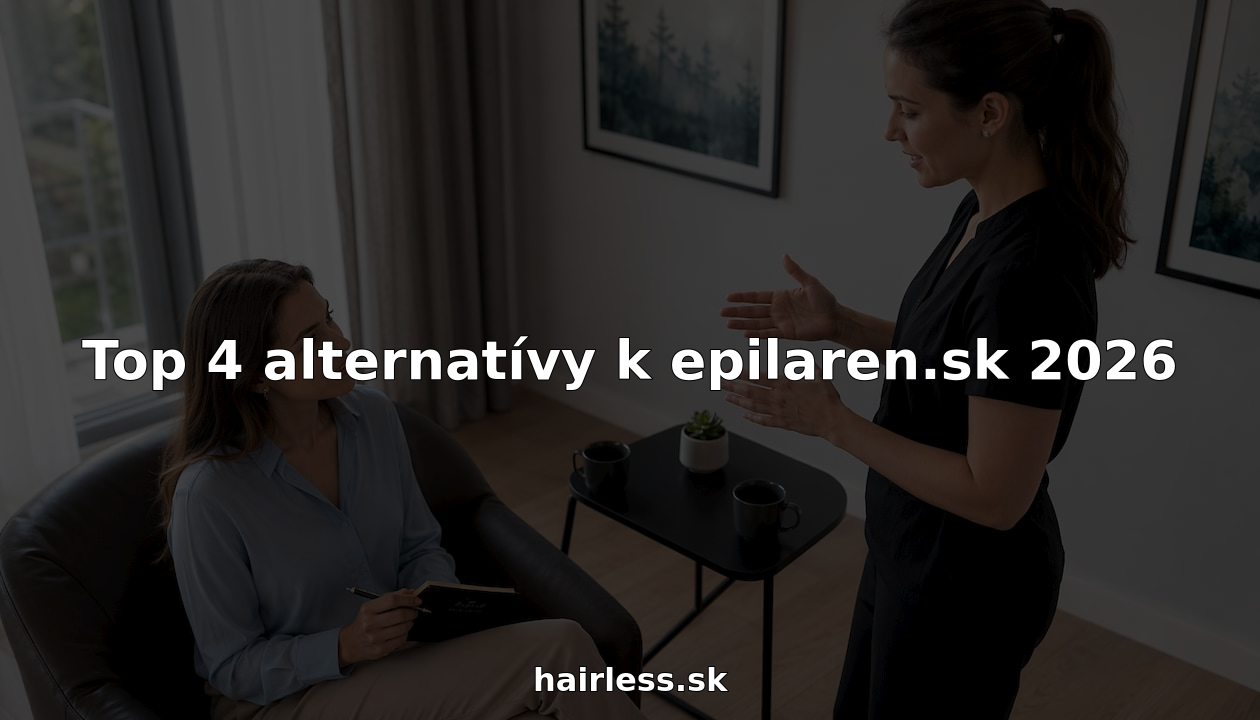 Žena sa radí s dermatológom o možnostiach laserovej epilácie.